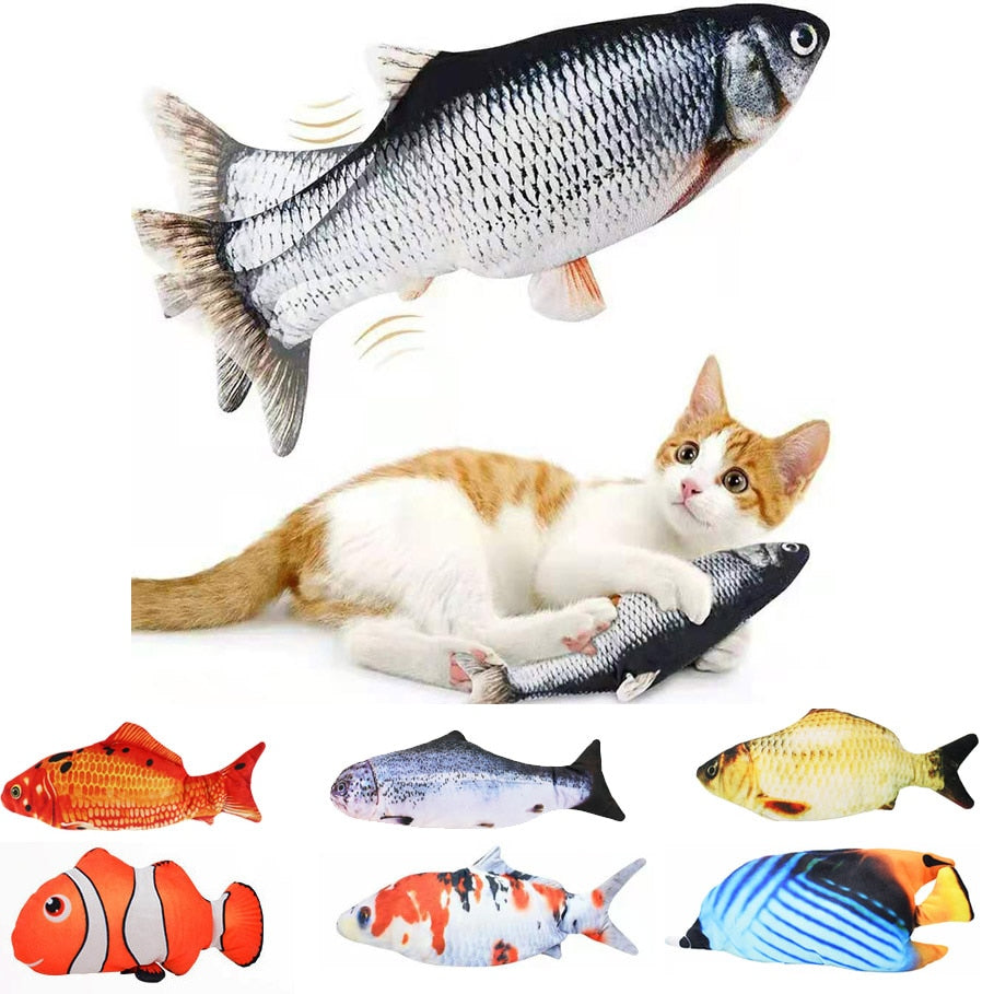 Cat USB Charger Toy Fish Interactive Electric floppy Fish Cat toy